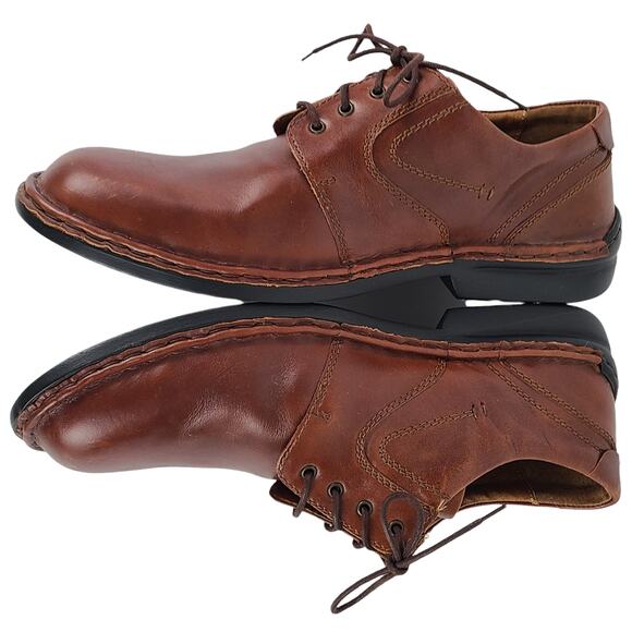 Josef Seibel brown comfort brogue leather shoes  EU 43 US 12 grandpa preppy - Picture 7 of 7